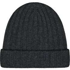Roe Cashmere Beanie - Dark Grey