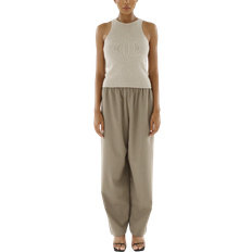 Kashmir Linnen Almada Label Luna Tank Top - Taupe