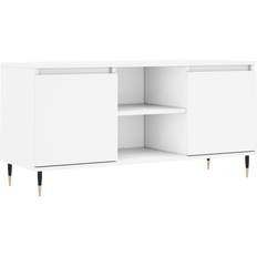 Iron Benches vidaXL 104x35x50cm White TV Bench 104x50cm