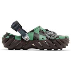 Textile Outdoor Slippers Crocs Demon Slayer Tanjiro Echo Clog - Green/Brown