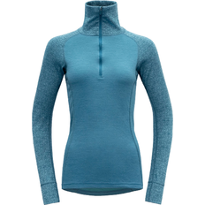 Blå Undertrøyer Devold Duo Active Zip Neck Woman - Blue