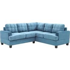 Divan Sofas Glory Furniture Sandridge Aqua Sofa 80" 3 5 Seater