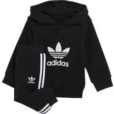 Adidas 1-3M Tracksuits Adidas Infant Adicolor Hoodie Set - Black/White (H25218)