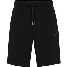 HUGO BOSS Headlo Mirror Cotton-Blend Shorts - Black