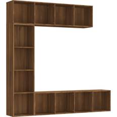 Tv bokhylla vidaXL Bookcase Brown Oak Bokhylla 180cm