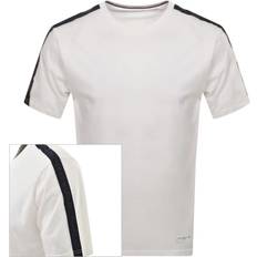 Tommy Hilfiger Wit T-shirts Tommy Hilfiger Established Stripe Sleeve T Shirt - Wit