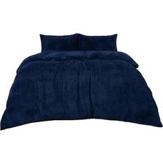 Brentfords Teddy Fleece Duvet Cover Blue (260x220cm)