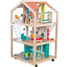 Kidkraft Dolls & Doll Houses Kidkraft So Stylish Mansion Dollhouse with EZ Kraft Assembly