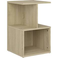 vidaXL Engineered Wood Sonoma Oak Bedside Table 35x35cm