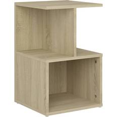 vidaXL Engineered Wood Sonoma Oak Sängbord 35x35cm