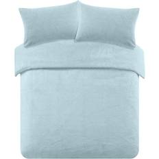 Brentfords Teddy Fleece Duvet Cover Blue (260x220cm)