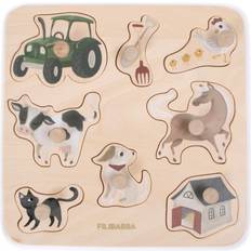 Filibabba The Farm Wooden Puzzle 8 Pieces