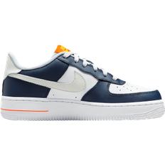 Nike air force 1 lv8 kids Nike Air Force 1 LV8 GS - Midnight Navy/Blue Tint/Safety Orange/White