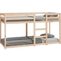 80cm Beds vidaXL Solid Wood Brown Bunk Bed