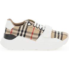 Burberry Scarpe Burberry Check and Leather Sneakers M - White/Clear/Check