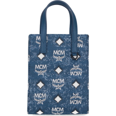 Textile Fabric Tote Bags MCM Aren Mini Tote - Denim