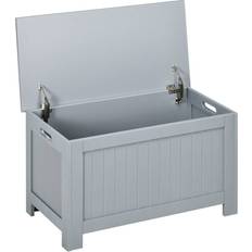 Interior Details Homcom Large Chest Unit Organizer Grey Storage Box