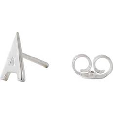 Bogstavsmykke Øreringe Design Letters Archetype Stud Earring - Silver