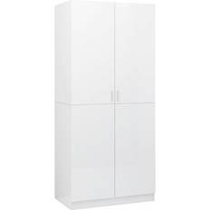 vidaXL 800627 High Gloss White Garderobeskab 80x180cm