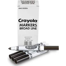 Crayola Markers Broad Line Black 12-pack