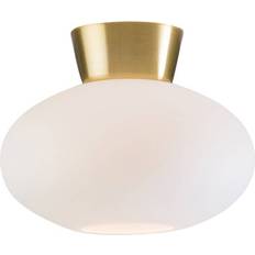 Belid Bullo Brass/Opal Glass Ceiling Flush Light ∅ 27cm