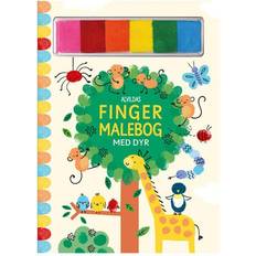 Dyr bøger Alvildas fingermalebog med dyr (Indbundet, 2021)
