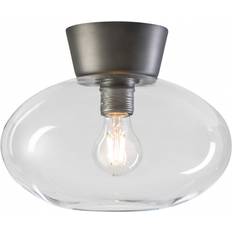 Belid Takplafonder Belid Bullo Grey/Clear Glass Takplafond ∅ 27cm