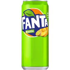 Sitron/lime Brus Fanta Exotic 33cl 1pakk