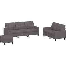 Sofa set Utemöbler vidaXL 3-piece sofa set with cushions Soffa 138cm 3-sits