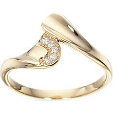 Guld - Kubisk Zirkon Ringe Scrouples Ring - Gold/Transparent