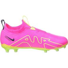 Nike Mesh Football Shoes Nike Jr Zoom Mercurial Vapor 15 Academy MG - Pink Blast/Gridiron/Volt