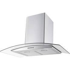 75cm - Wall Mounted Extractor Fans ElectrIQ eiQ80CURVSCTM 75cm, Stainless Steel