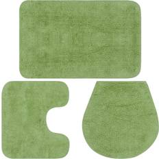 Bath Mats vidaXL 133225 3-pack Green 50x78cm