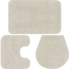 VidaXL Bademåtter vidaXL 133224 3-pack Hvid 50x78cm