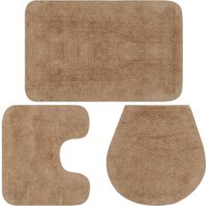 Tappeti da bagno vidaXL 133223 3-pack Beige 50x78cm