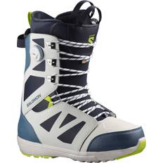 Salomon Men Snowboard Boots Salomon Launch Lace SJ Boa 2023 - Nimbus Cloud/China Blue/Acid Lime