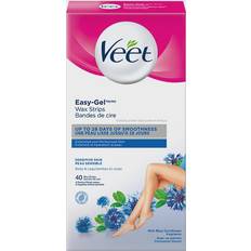 Hair Removal Products Veet Easy-Gel Wax Strips Sensitive Skin 40-pack