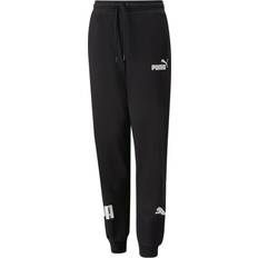 Puma sweatpants black bomull Puma Boy's Power Sweatpants - Black