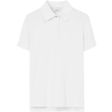 Men - Polyamide T-shirts & Tank Tops Burberry Piqué Polo T-shirt - White