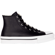 Scarpe per Bambini Converse Big Kid's Chuck Taylor All Star Lift Platform Leather - Black/Natural Ivory/White