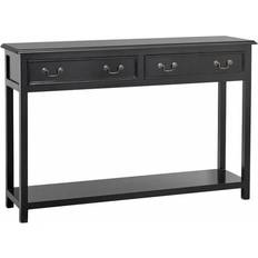 Nordal Vintage Black Konsolbord 33x122cm
