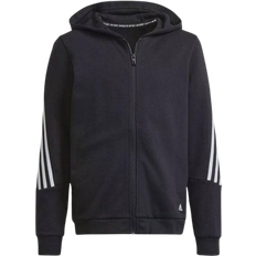 adidas Junior Future Icone 3-Stripes Full-Zip Hoodie - Black/White