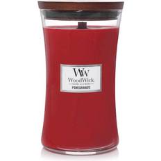 Woodwick Pomegranate Large Red Scented Candle 609g