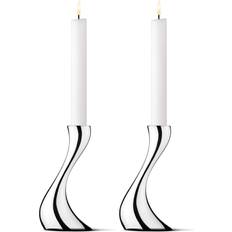 Georg Jensen Cobra Silver Candlestick 16cm 2pcs