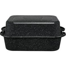 Non-Stick Roasting Pans Granite Ware Covered Roasting Pan 2.99gal 12.875"