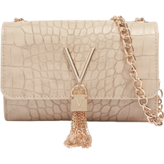 Valentino Audrey Faux Croc Effect Leather Pochette Bag - Ecru