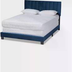 Frame Beds Baxton Studio Clare Glam and Luxe Panel Frame Bed 162.9x204.4cm