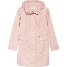 Women Packable Hooded Raincoat - Canyon Rose