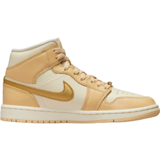 Air jordan 1 coconut milk NIKE Air Jordan 1 Mid SE W - Pale Vanilla/Coconut Milk/Sail/Metallic Gold