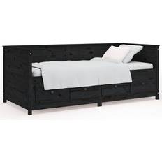 Bois Canapés vidaXL Day Bed Black Canapé 207.5cm